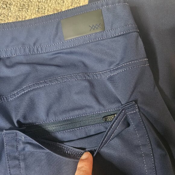 RHONE Commuter 5 Pocket Pants Slim Straight Men's 32x30 Blue Performance Golf - Picture 9 of 12